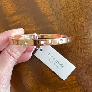 Kate Spade Set In Stone Hinged Bangle - Rose Gold